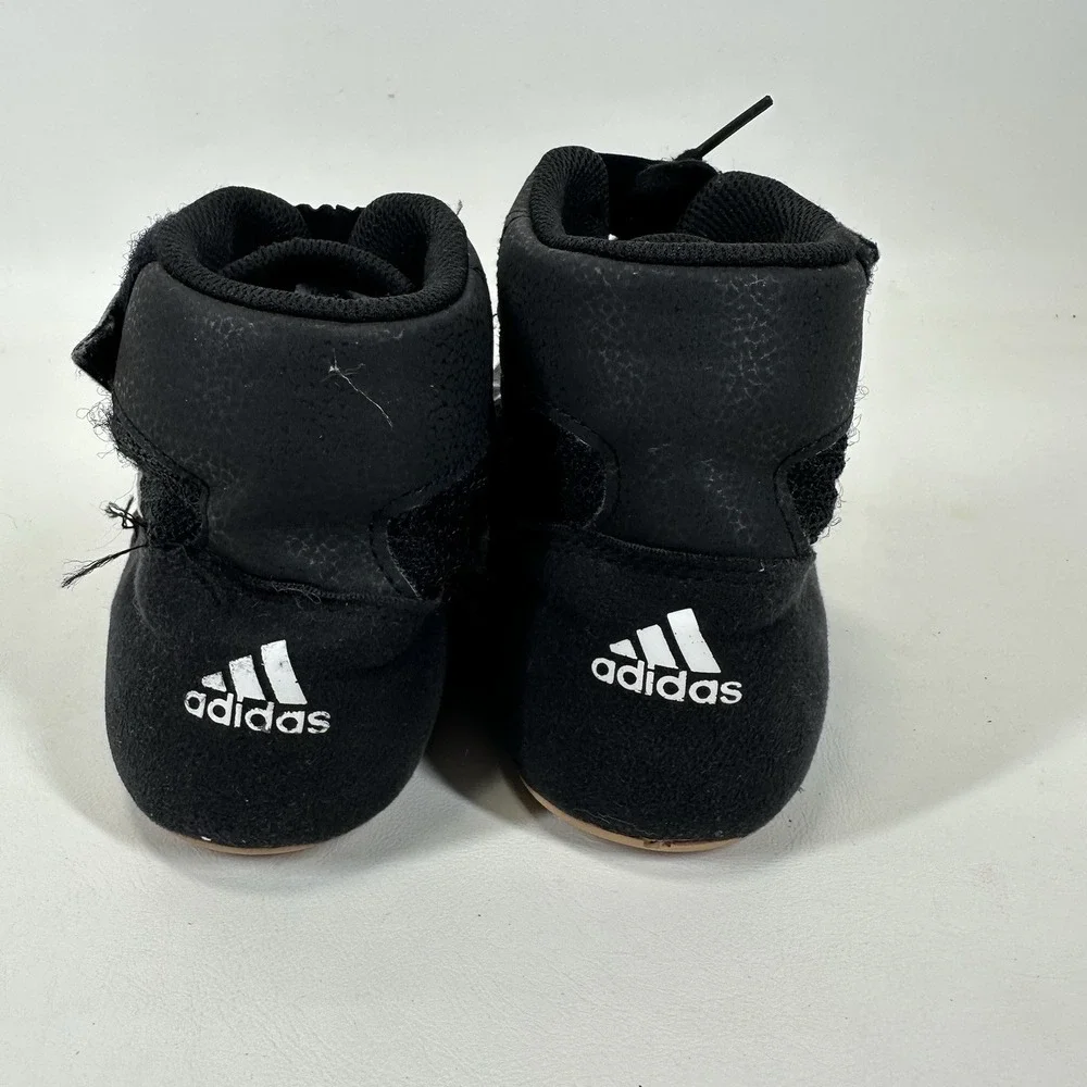 Adidas HVC 2 Wrestling Shoes MMA Boxing Black White Gum‎ AQ3325 Men's Size 10